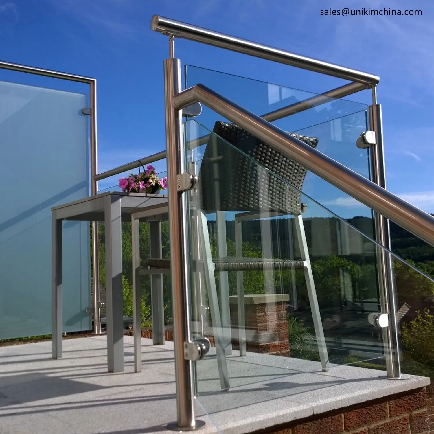 Zinc Alloy Handrail Bracket Shopping Center Stainless Steel Balustrade Standoff