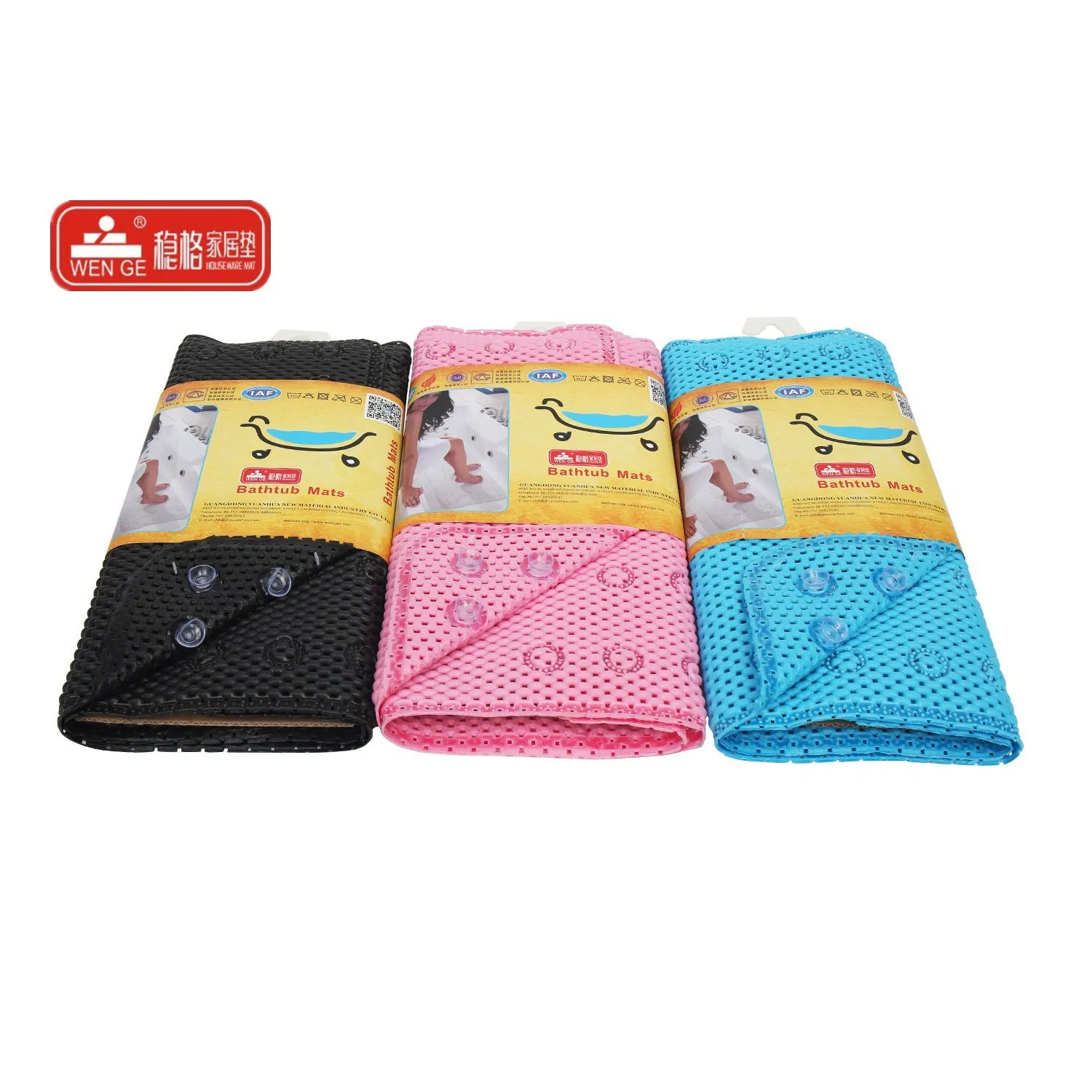 Factory Wholesale OEM/ODM Swimming Pool Bathroom PVC Anti-Slip Bath Mat Bathtub Mat