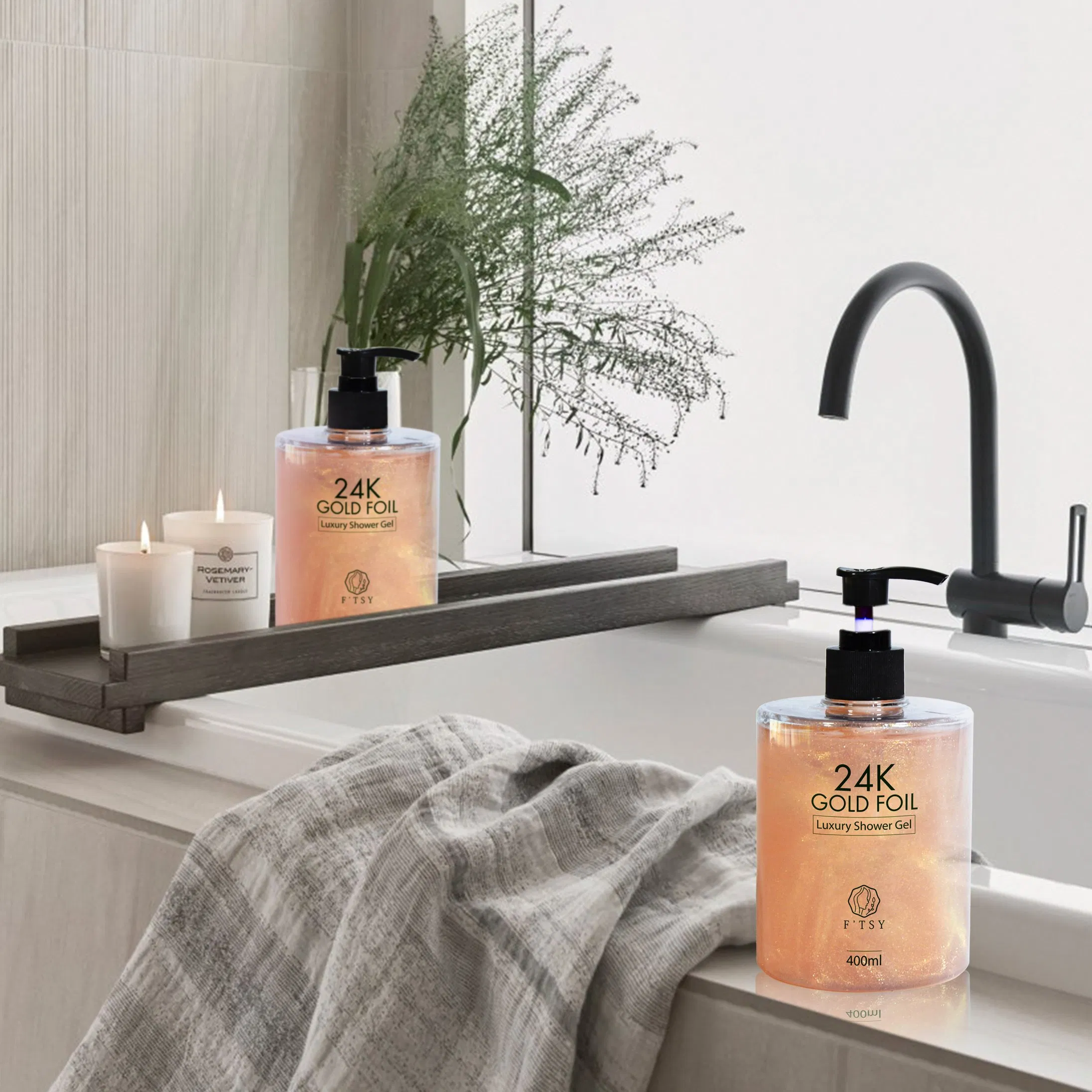 High Quality Moisture Body Wash with Shea Butter and 24K Gold