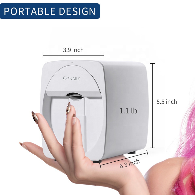 2022 Best Selling Portable Nail Printer M1 Digital Nail Art Printer Machine Print Images on Finger Nails