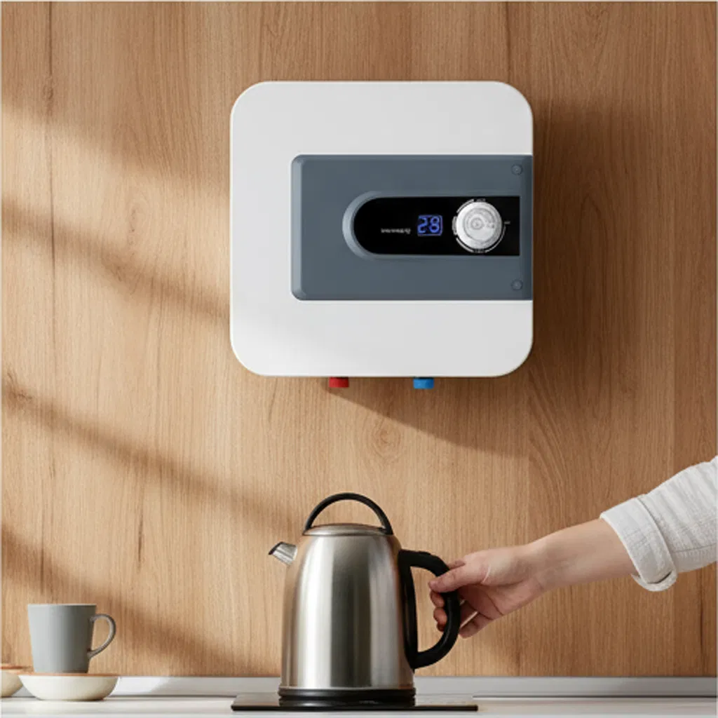 Накопительный водонагреватель с цифровым дисплеем, 10 л