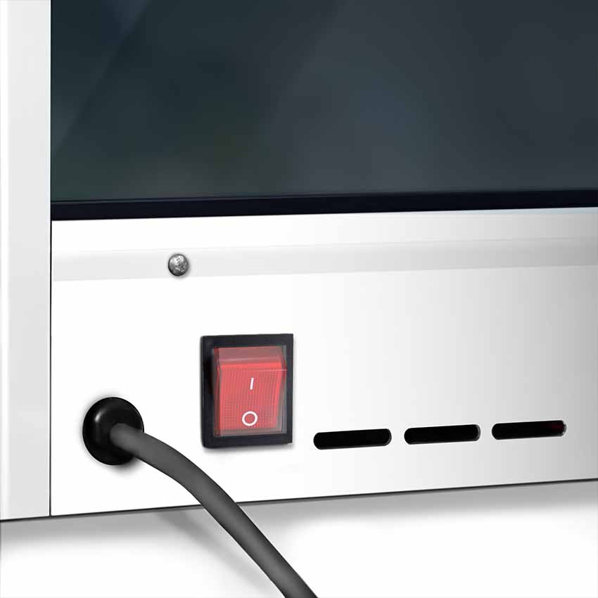 Glass Heated Display Case Food Warmer with 1 Shelf