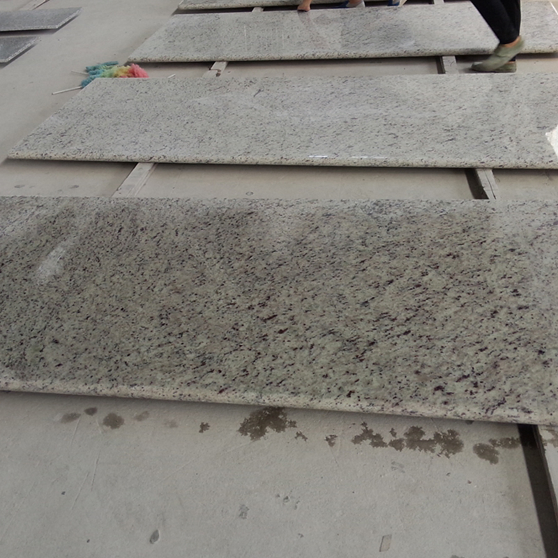 Popular White Rose Granite Countertop and Island Sino Top Stone