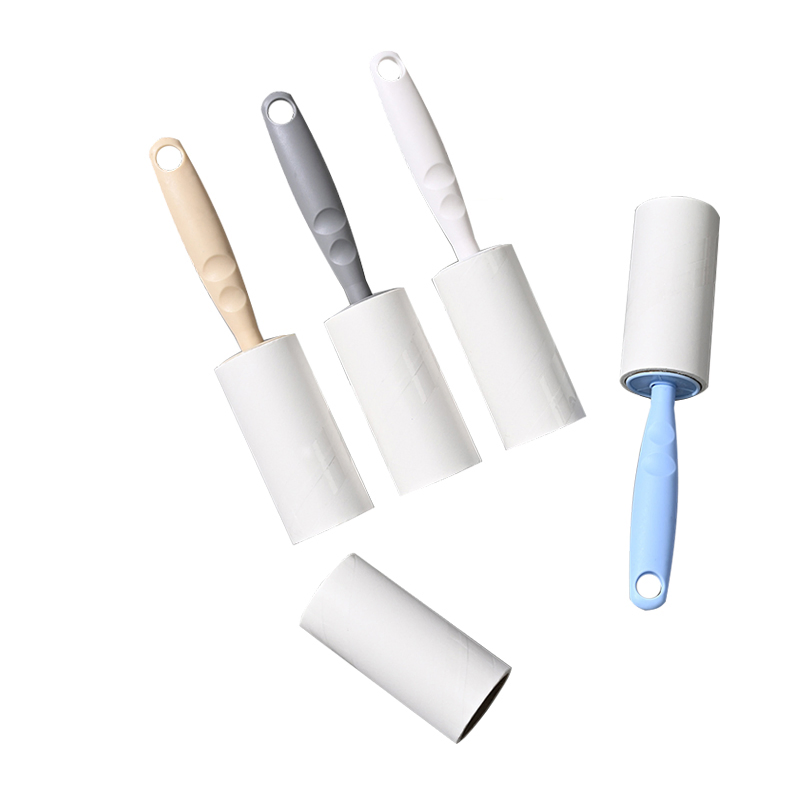 Custom 10cm 30 60 90 100 105 Sheets Adhesive Spiral Tear Paper Sticky Pet Hair Remover Dust Bedding Furniture Clothes Cleaning Lint Roller