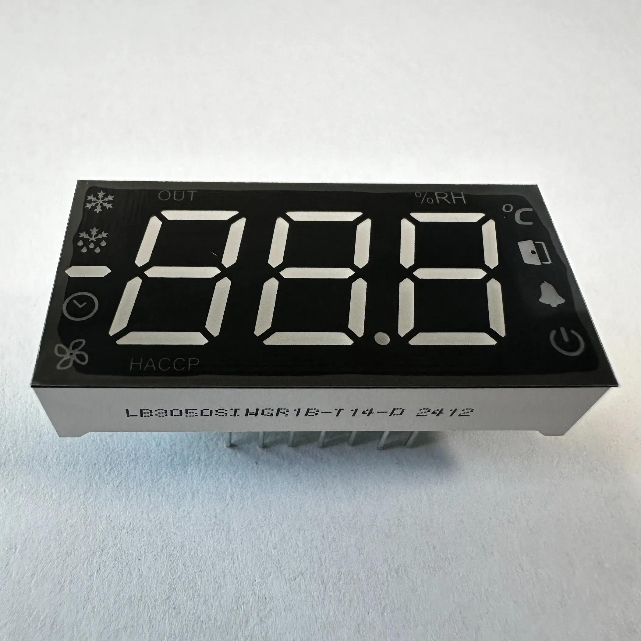 Multicolour 3 Digit 7 Segment LED Display for Refrigerator