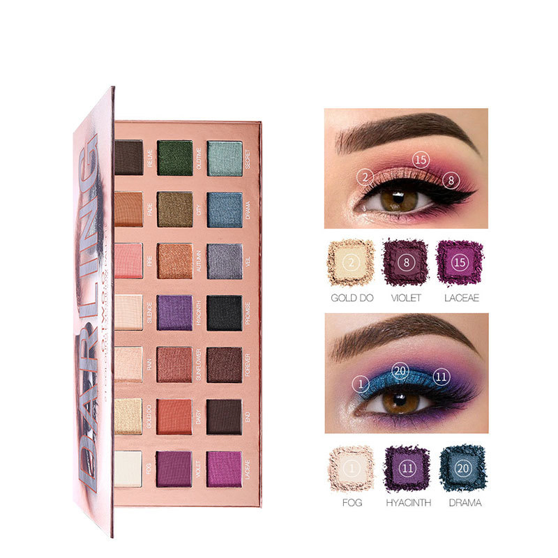 OEM Customized Make-up 21-Color Drama Dream Matte Pearlescent Glitter Long-Lasting Color Eyeshadow Palette