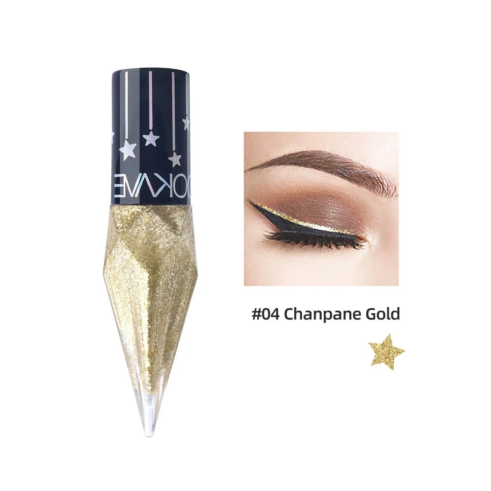Refillable Sustainable Wooden Eyeliner Pencil with Rich Creamy Formula Core