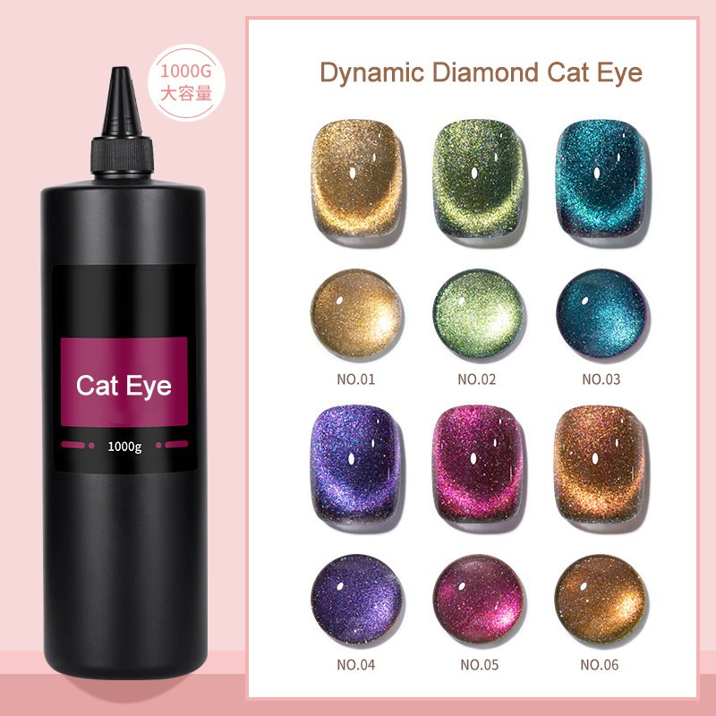 100 Colors Cat Eye UV Gel Non Toxic 15ml Magnetic Cat Eye Gel Set Private Label Custom Cat Eyes Nail Gel Art