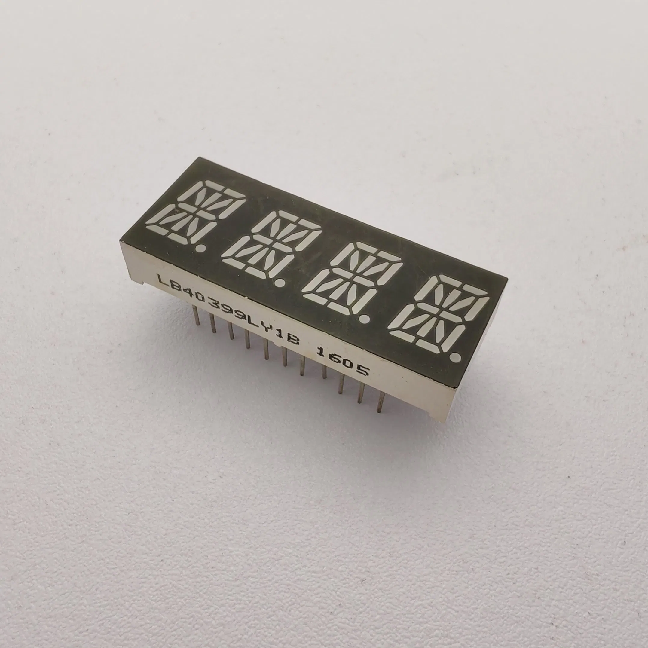 Long-Lasting 16-Segment Alphanumeric LED Display in Ultra Bright Yellow