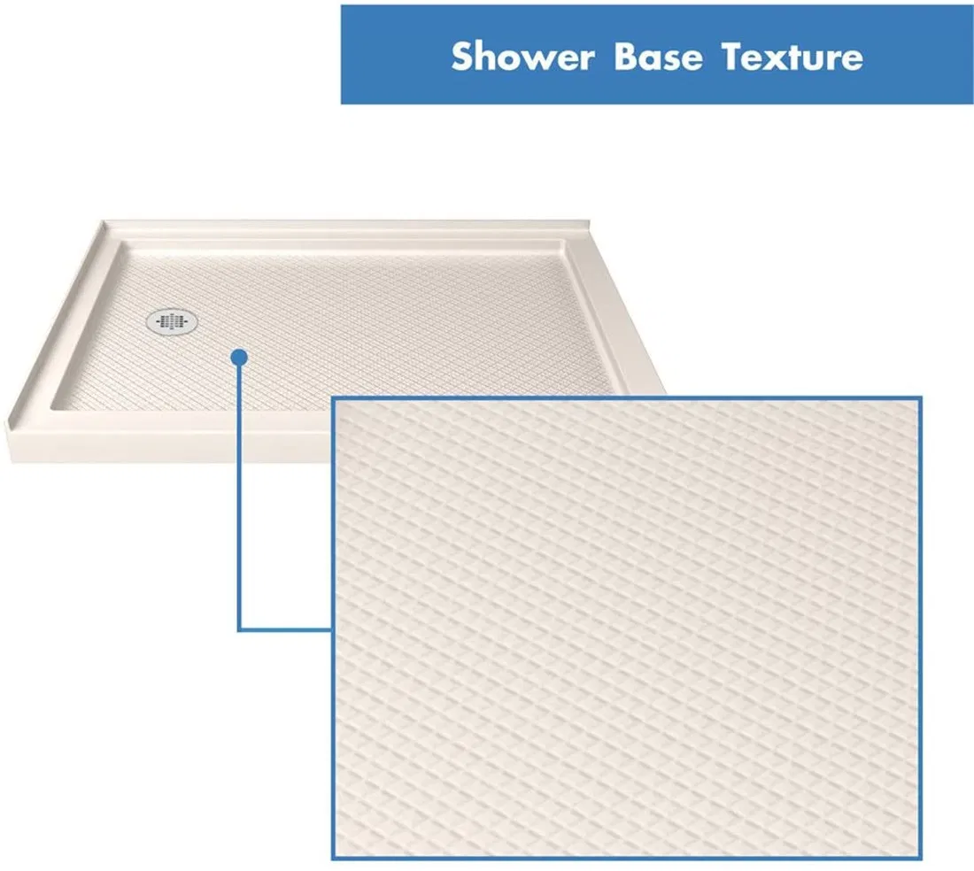 Center Drain Abnormal Shower Base with Flanges (BD-4006)