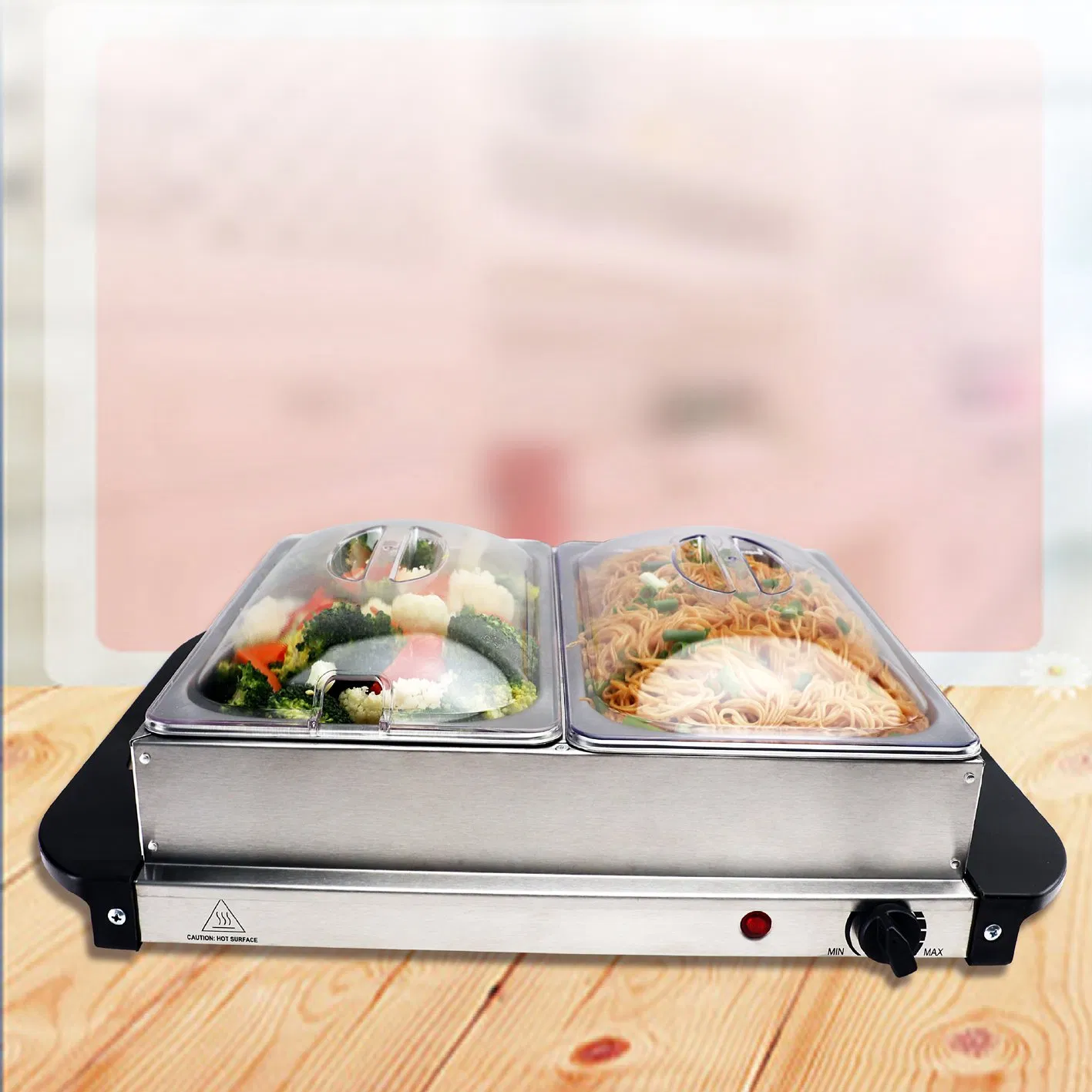 2021 Economy Chafer Foldable Food Warmer Stackable Stainless Steel Chafing Dish Buffet