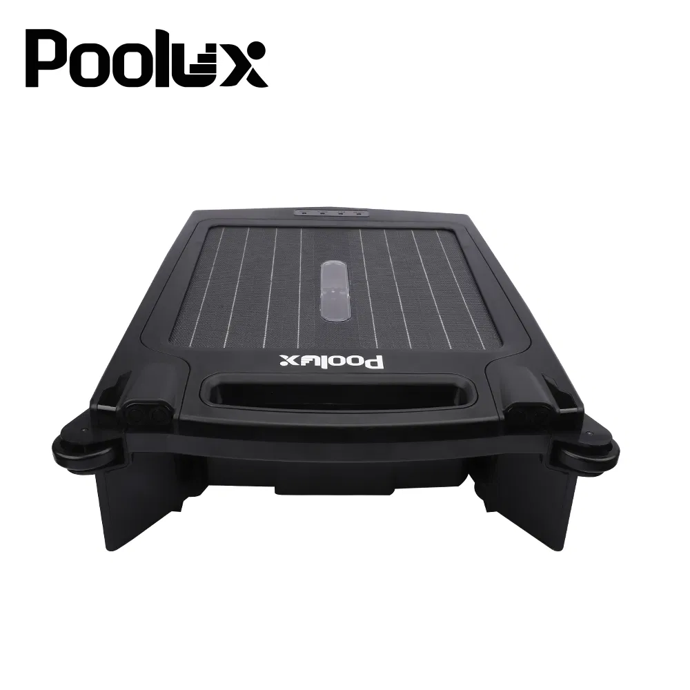 Factory Solar Rechargeable Pool Cleaning Robot Cleaner Cordless ABS Skimmer APP Automatic Water Surface Pool Clean Robot