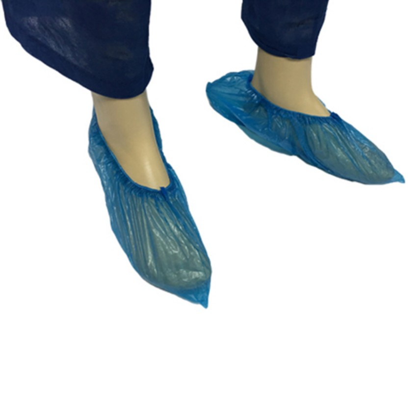 Disposable PE Waterproof Shoe Covers Plastic Anti-Slip Protective Overshoes