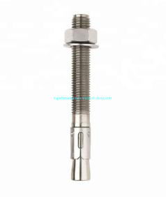 Superior Quality Metric Size Wedge Anchor Stainless Steel 304 316 Fasteners Expansion Bolt Carbon Steel Grade 4.8/5.8 for Concrete