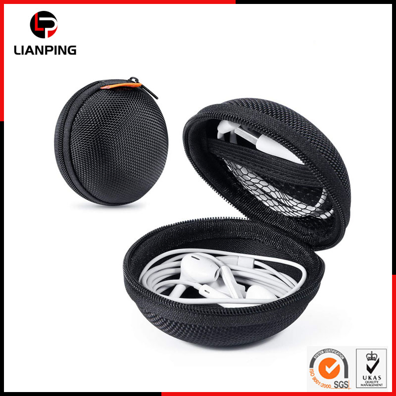 Чехол для наушников EVA, жесткий, с молнией