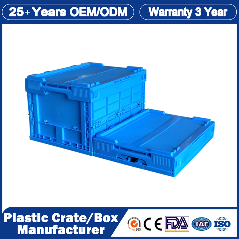 Nestable Plastic Moving/Tote Crate Small PP Plastic Storage/EU Auto Parts/Logistics/Turnover Boxes Larvae Farming Tray Automated Storage Container