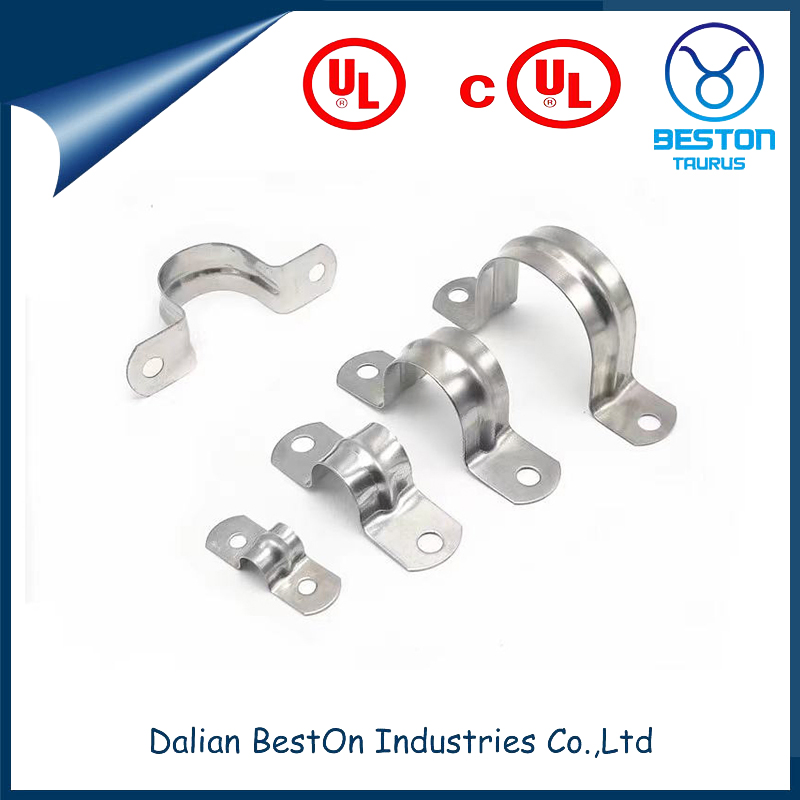 Dalian Beston Mounting Hole Size 9/32" Rigid One Hole Strap Thickness 14 Ga 0.08000 Lbs Tubing Size 1/2" Od One Hole Tubing Clamp with Electro Galvanized Finish