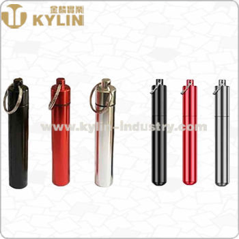 Portable Mini Metal Bin for Holding Toothpick with Keyring Metal Toothpick Dispenser