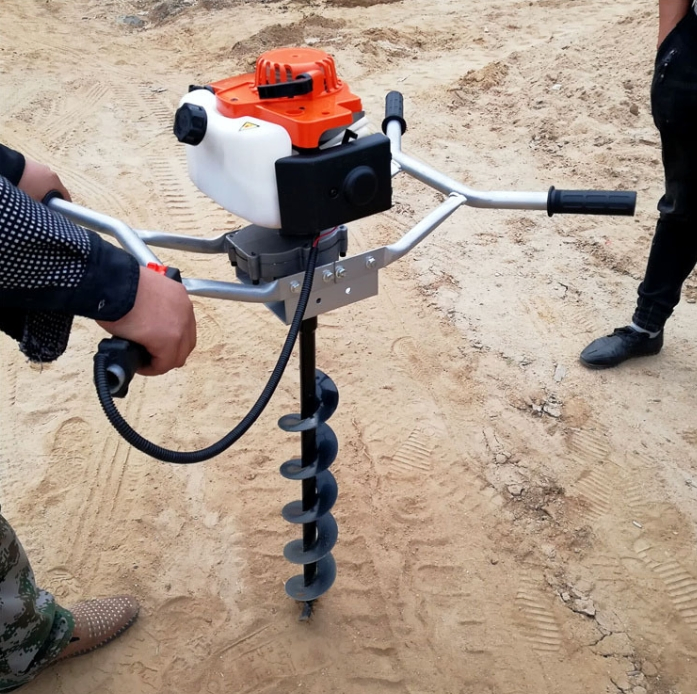 Portable Gasoline Ground Drill High-Power Soil Loosening Drill