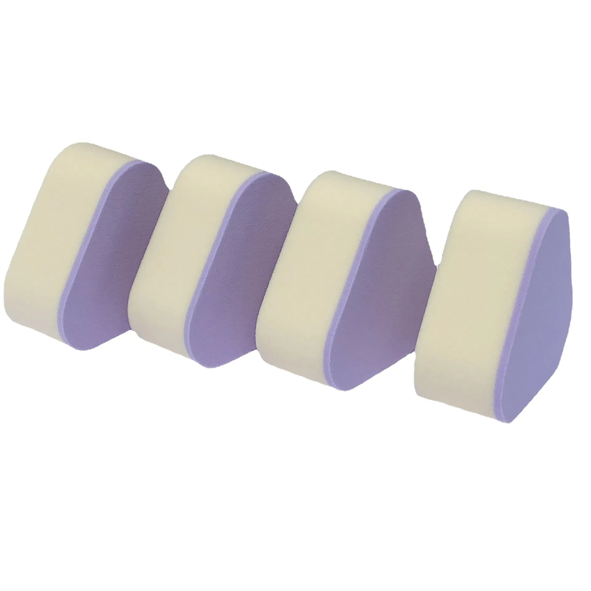 New Purple Triangle Rice Ball Powder Fluttering Soft and Delicate, Water Becomes Water Becomes Wet and Wet, Dual -Use Powder Puff Makeup Tools