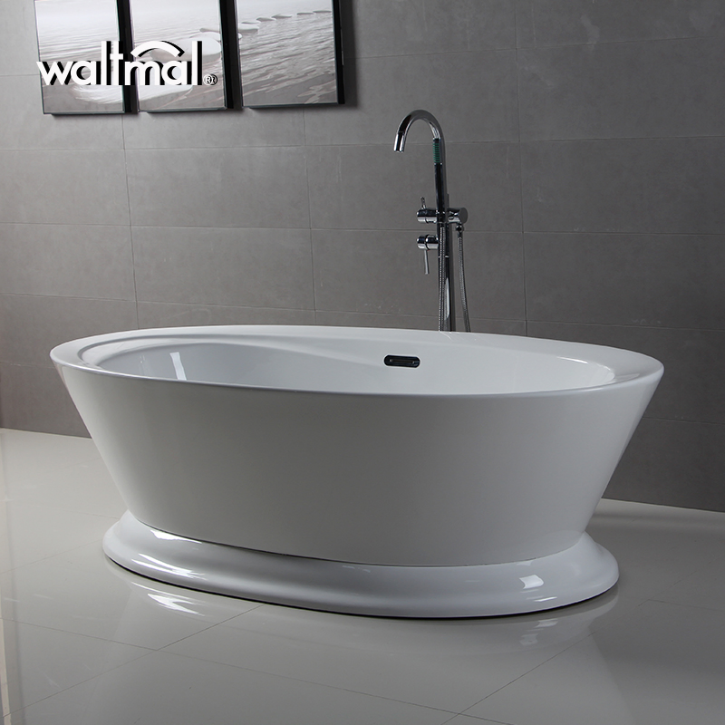 New Model Popular Used Pedestal Bathtub Fiber Acrylic Bathtub