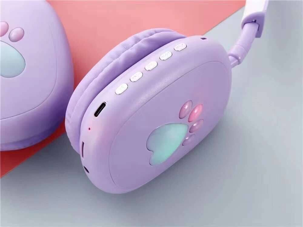 Беспроводные наушники с кошачьими ушками, Bluetooth 5.3
