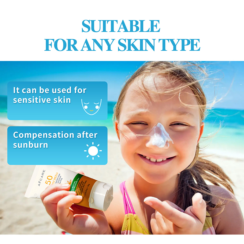 Best Selling Sunscreen Private Label Nature Sun Block SPF50+ Waterproof Foundation