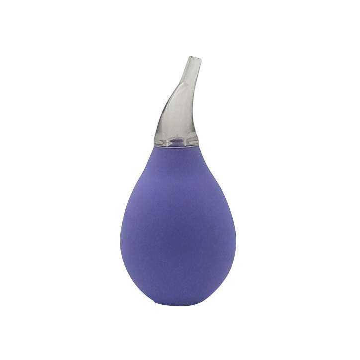 High Quality Purple Medical Soft Tip Nasal Aspirator for Baby Care