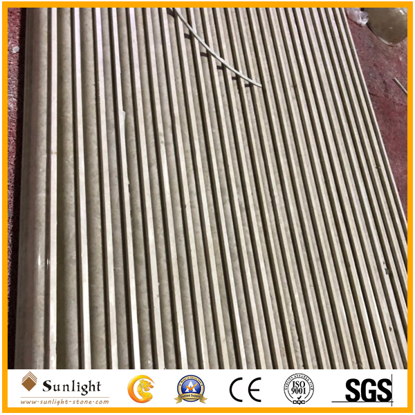 Polished White Carrara Marble Skirting for The Interior Wall Decoration