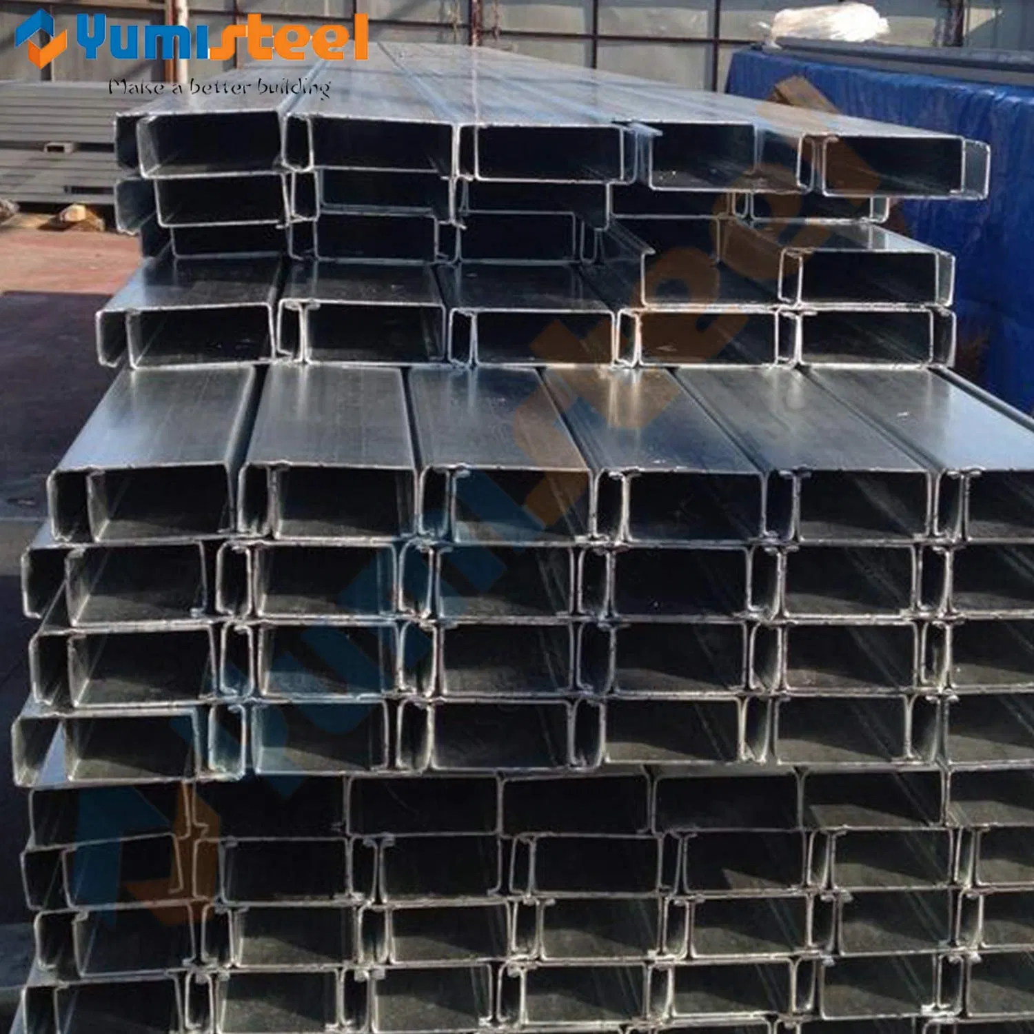 High Strength Roof Panel Support Steel C Channels with Corrosion Resist