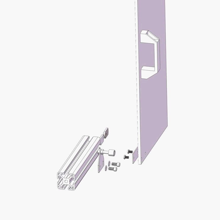 Aluminium Profile 25 40 Series Adsorption Capacity Steel Magnetic Catch M6