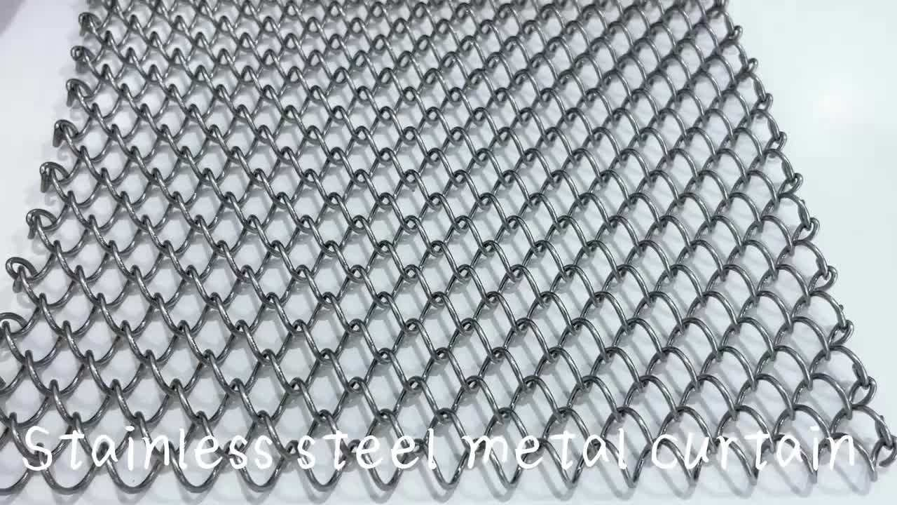 Stainless Steel Decorative Wire Interior Fitting Mesh Cladding Metal Mesh Curtain Wall