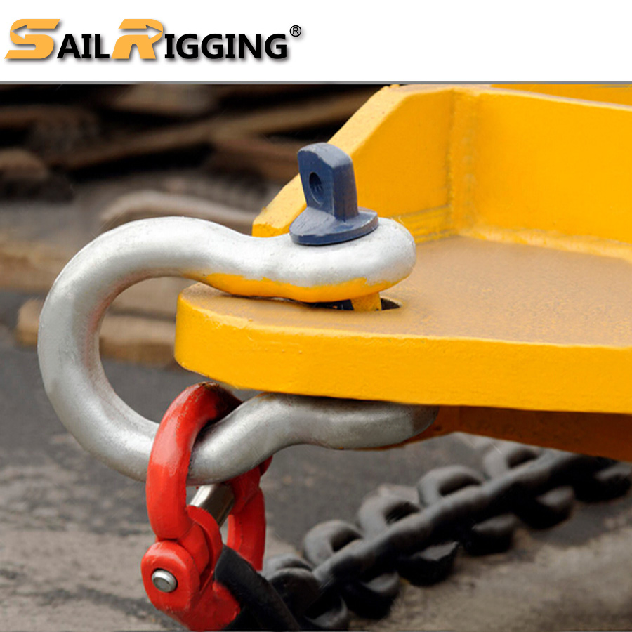 Us Type Drop Forged Galvanized Screw Pin G209 Anchor Shackle 5t Bow Steel Rigging Shackle Grilletes De Acero