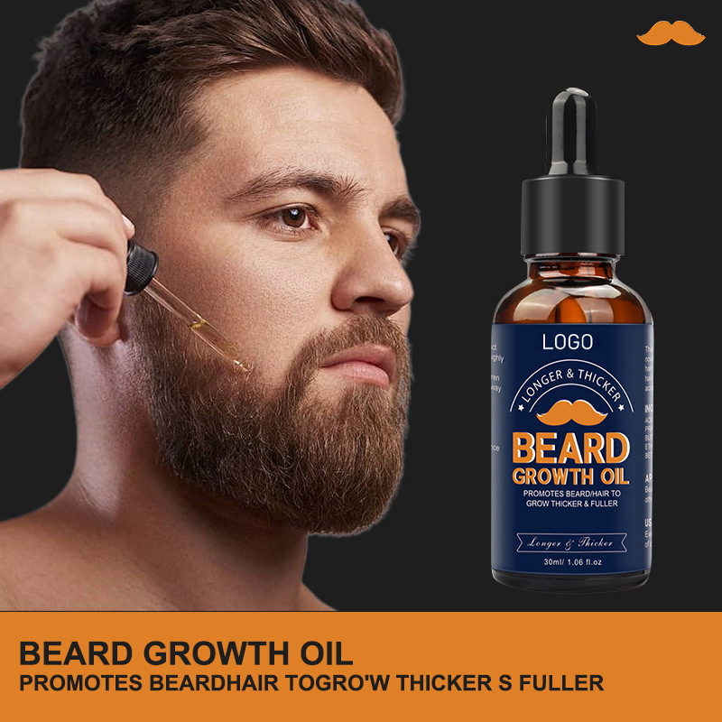 Custom Logo Wholesale 30ml Pure Essential Oil Bulk Premium Beard Growth Oil