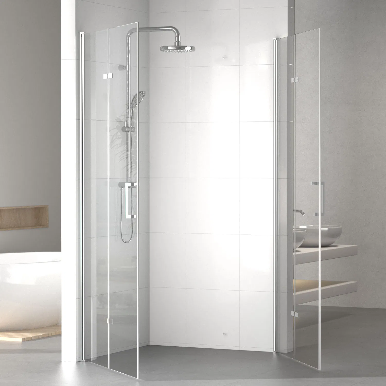 Modern Corner Entry Low Price 6mm Glass Shower Cubicle Price 900X900X2000
