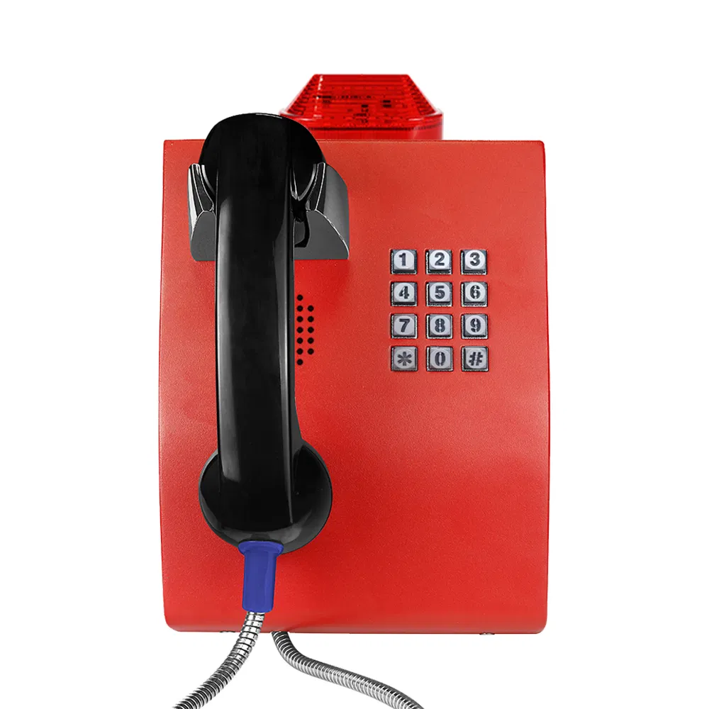 LED Strobe Light Tunnel SIP Phone with Poe Powered