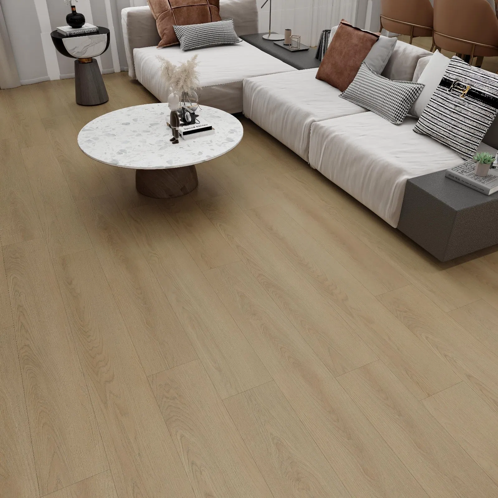 Водостойкий ламинат SPC/PVC 4-6 мм, деревянный дизайн