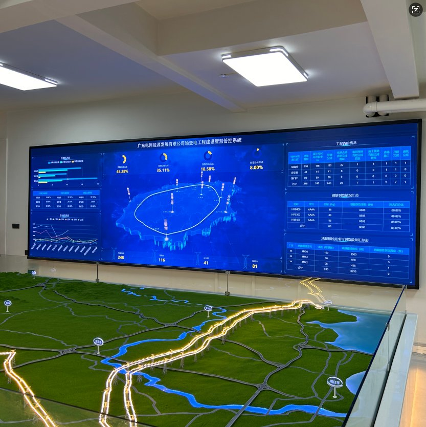 Customized Terrain Model with Lighting Display for Project Planning