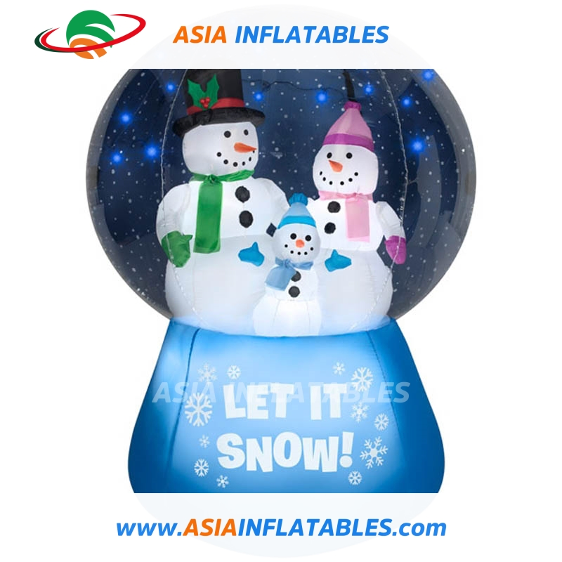 Large Inflatable Christmas Crystal Snow Globe for Christmas