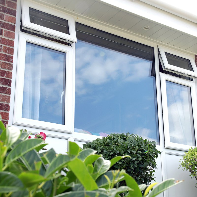 UPVC Sliding/Casement Glass Door and Window Frame Price Industrial Windows