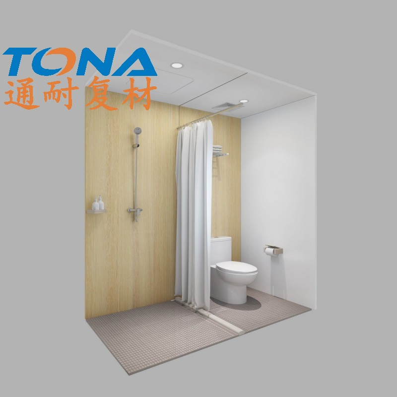 Tongnai Eco-Friendly International Integrated Bathroom SMC Seamless Anti-Bacterial