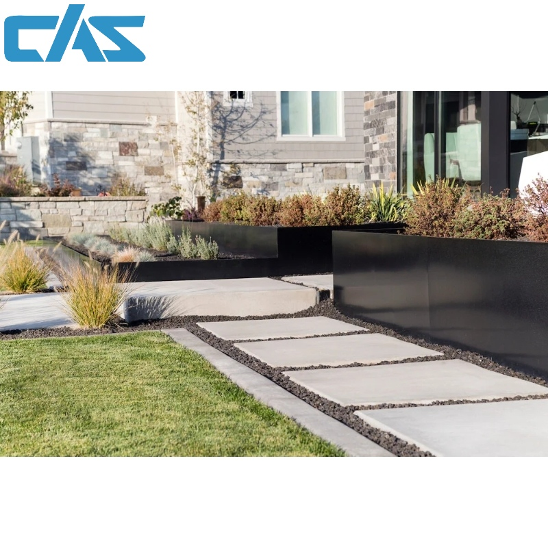 Premium Matte Stainless Steel Planter Box for Elegant Spaces