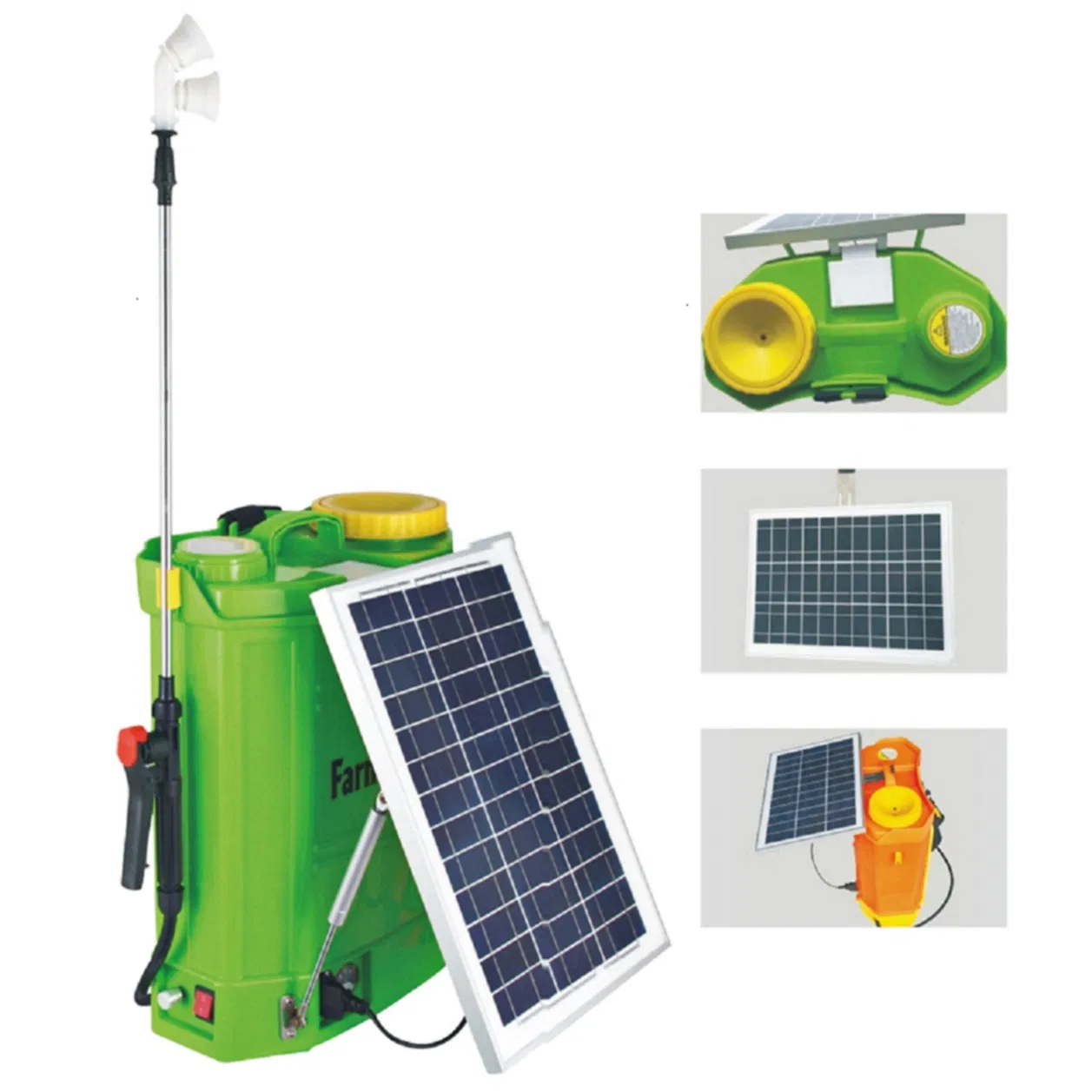 China Cheap 16liter Large Capacity Rechargeable Li-ion Battery Garden Tool Solar Power Sprayer