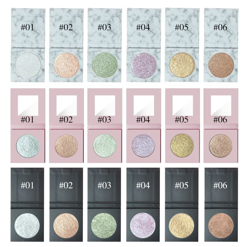 Private Logo Highlighter Pallet High Pigment Highlight Powder Makeup Shimmer Highlighter