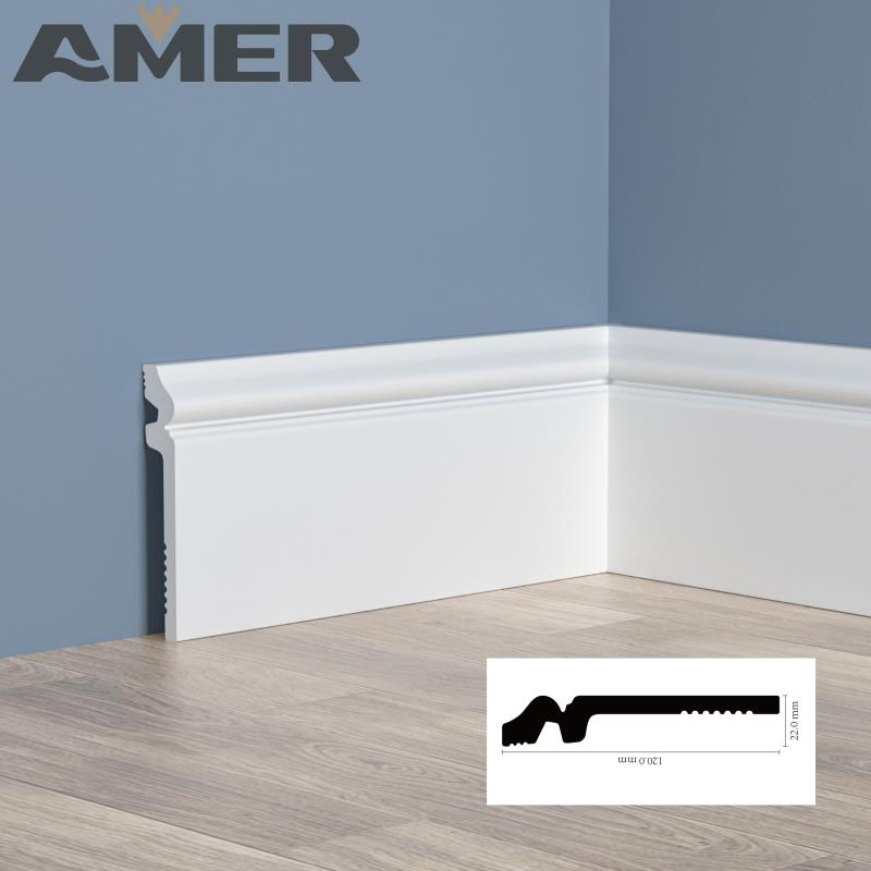 PS Skirting Line Board High Quality Wall Base Moulding Trim Skirting Line