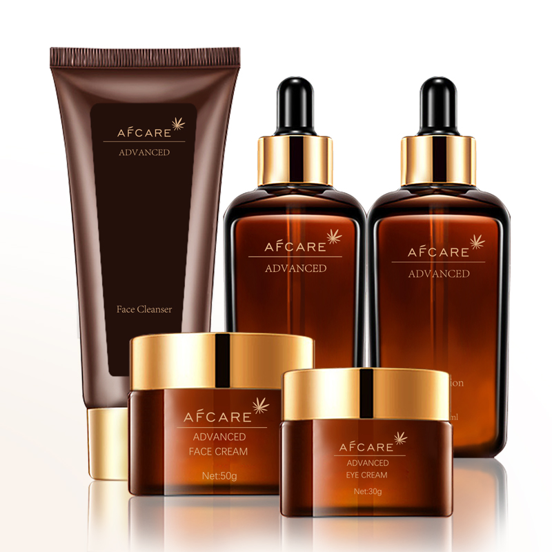 Facial Serum Beauty Cream Little Brown Skincare Set Private Label Anti Wrinkle Anti Aging Brihtening Skincare Set