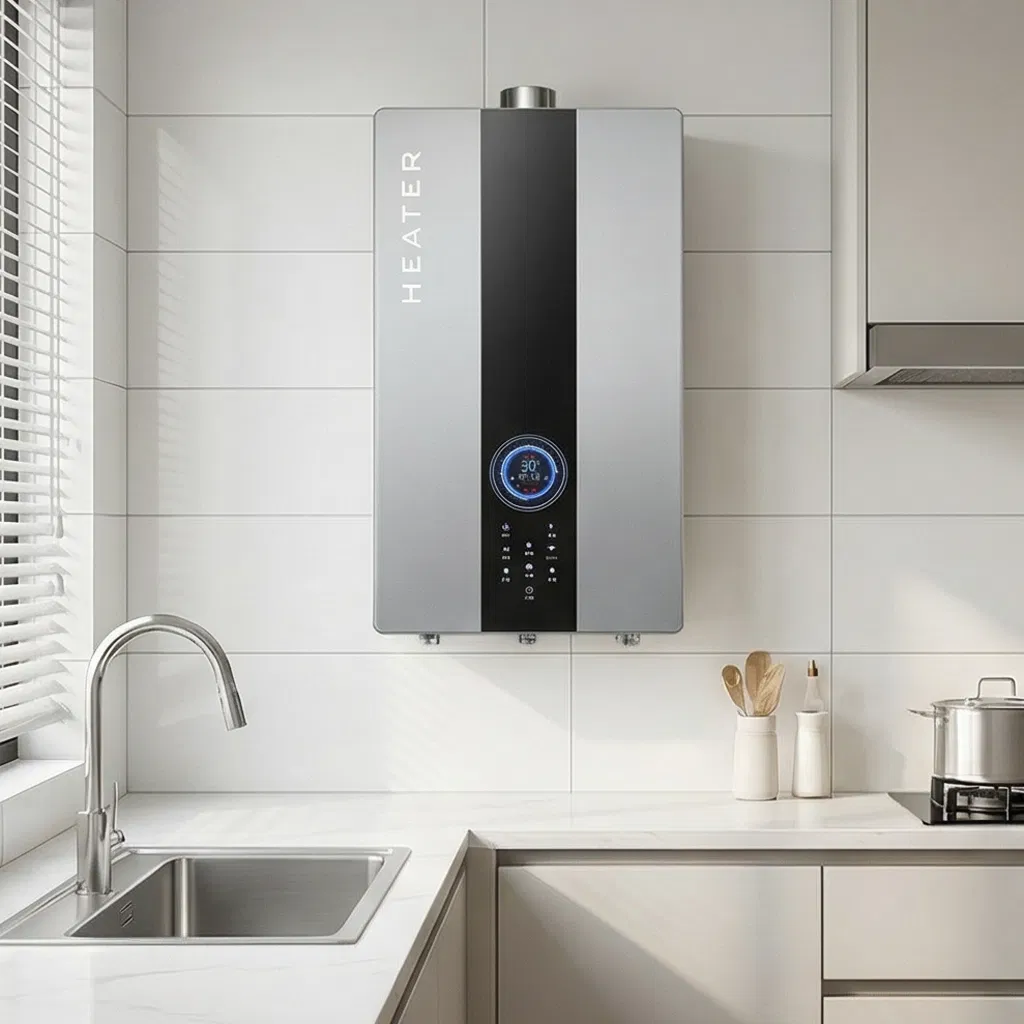 Silver Gas Wall-Hung Boiler Featuring 10m Copper Wire OEM Support