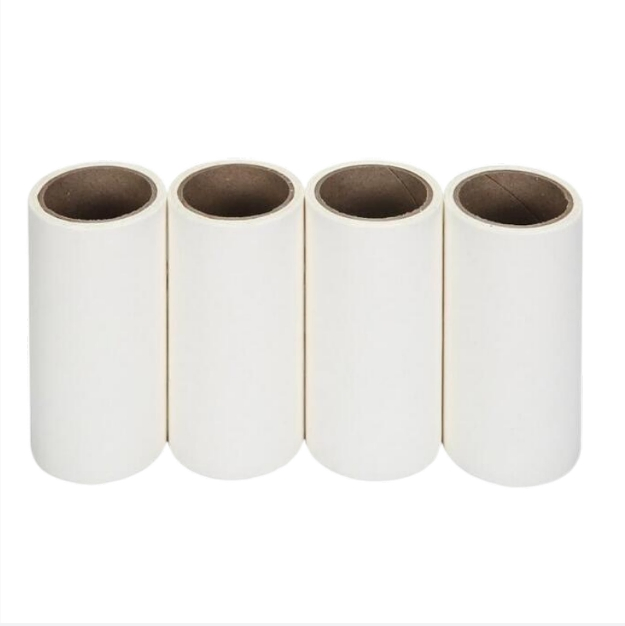 Wholesale Customized Household Manual Pet Hair Remover Sticky Silicone Paper Self Adhesive Plastic Handle Lint Roller