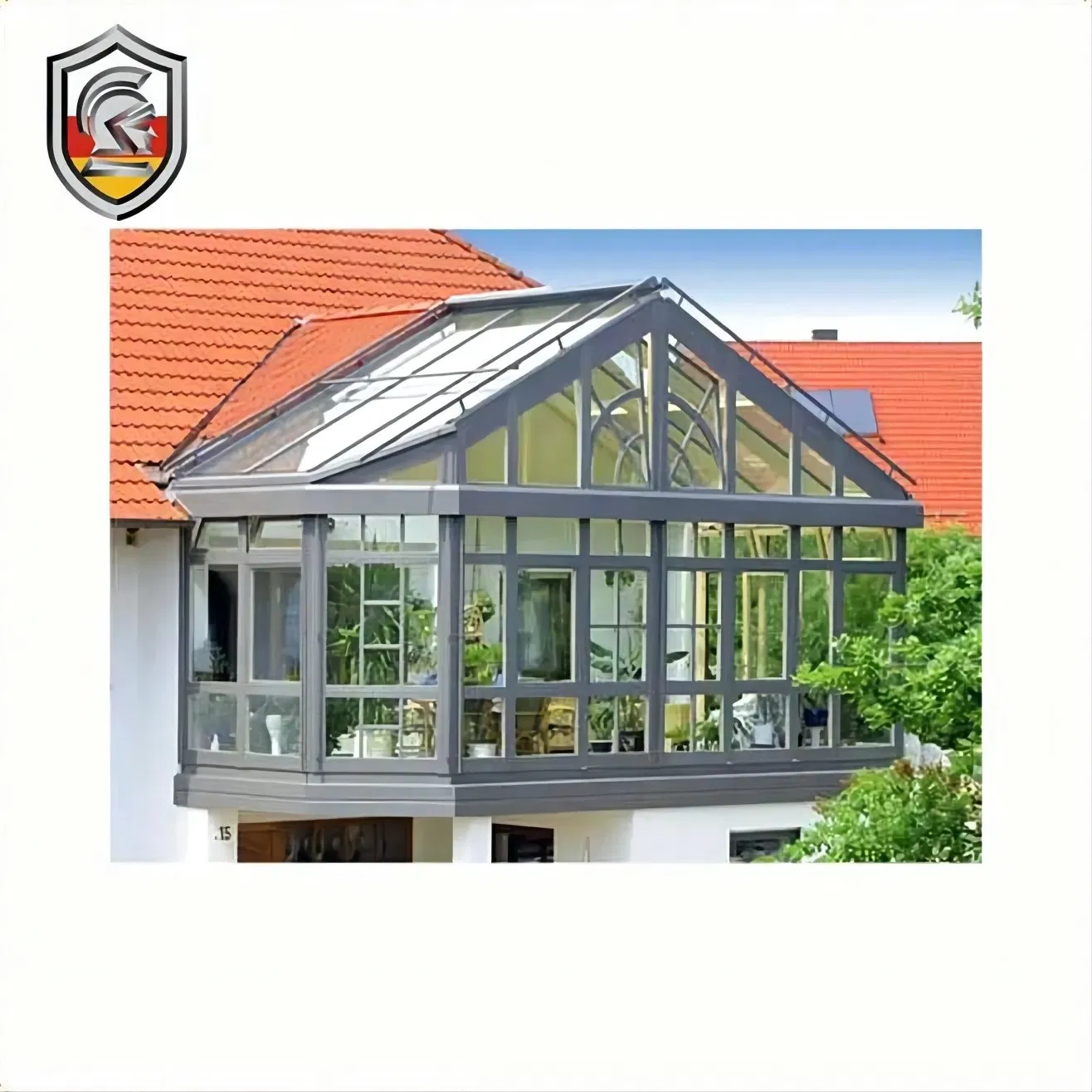 2023 Modern Design Waterproof Aluminum Alloy Small Glass Sunrooms