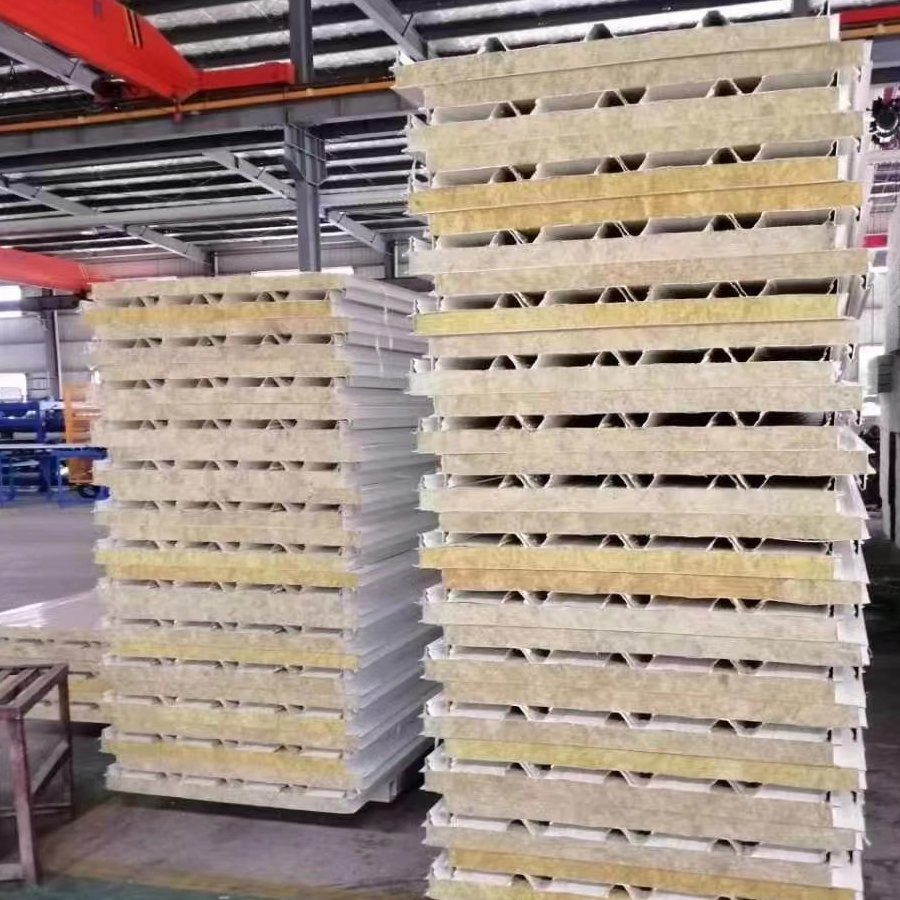 Rock Wool Purification Board of Sandwich Plate Wall Panel in Cleanroom Wallboard